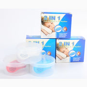 2 in 1 ABS Silicone Anti Snoring Air Purifier (Red)