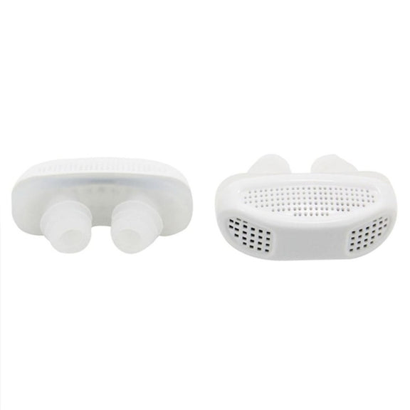 2 in 1 ABS Silicone Anti Snoring Air Purifier (White)