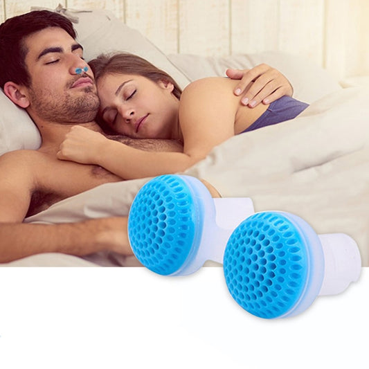 2 PCS 2 in 1 ABS Silicone Anti Snoring Air Purifier(Blue) - free shipping - PMC Jewellery - Order now!