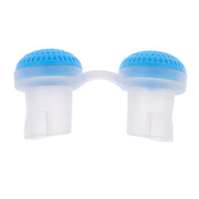 2 PCS 2 in 1 ABS Silicone Anti Snoring Air Purifier(Blue)