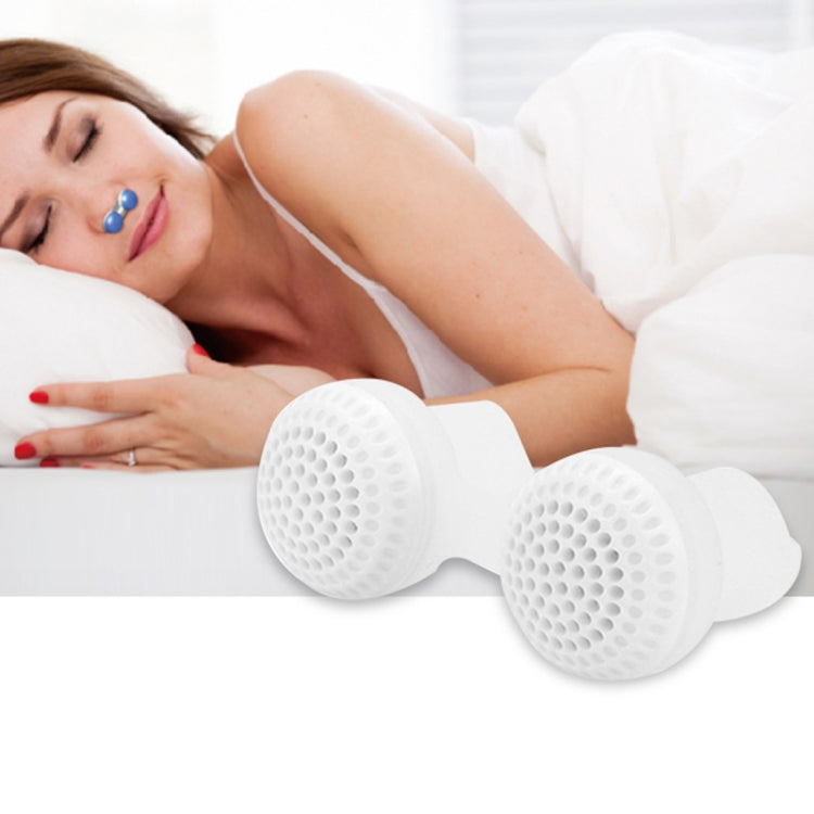 2 PCS 2 in 1 ABS Silicone Anti Snoring Air Purifier(White) - Anti Snoring Tools by PMC TechLife | Online Shopping South Africa | PMC TechLife