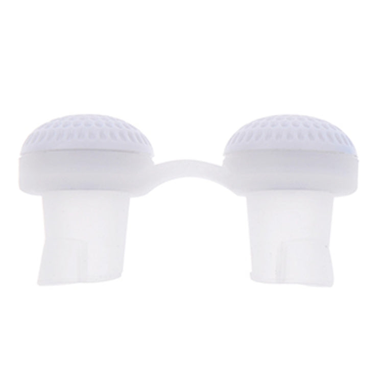 2 PCS 2 in 1 ABS Silicone Anti Snoring Air Purifier(White)