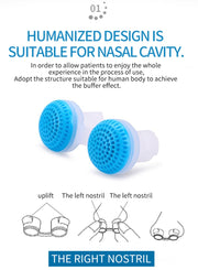 2 PCS 2 in 1 ABS Silicone Anti Snoring Air Purifier(White)