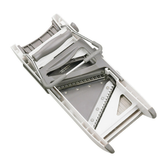 CZ-01 Multifunctional Household Stainless Steel Manual Vegetable Cutting Machine Carrot Potato Grater (Silver)