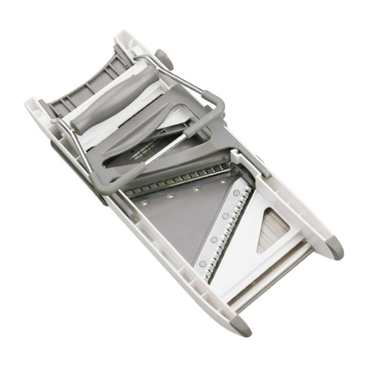CZ-01 Multifunctional Household Stainless Steel Manual Vegetable Cutting Machine Carrot Potato Grater (Silver)