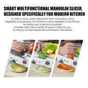 CZ-01 Multifunctional Household Stainless Steel Manual Vegetable Cutting Machine Carrot Potato Grater (Silver)