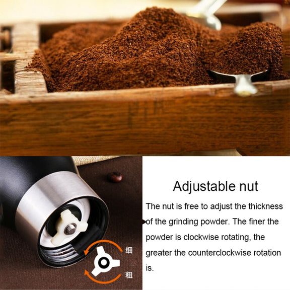 Portable Conical Burr Mill Manual Spice Herbs Hand Grinding Machine Coffee Grinder, Capacity: 36g