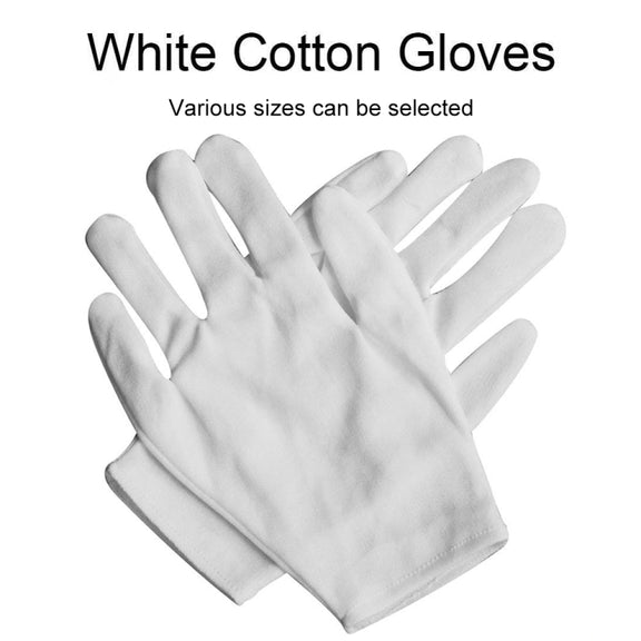 12 Pairs Pure Cotton Working Gloves, Medium Thick Size���Free Size