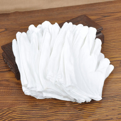 12 Pairs Pure Cotton Working Gloves, Medium Thick Size：Free Size - free shipping - PMC Jewellery - Order now!