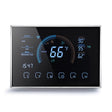 BHP-8000-WIFI-SS 3H2C Smart Home Heat Pump Round Room Brushed Mirror Housing Thermostat with WiFi, AC 24V - Thermostat & Thermometer by PMC TechLife | Online Shopping South Africa | PMC TechLife