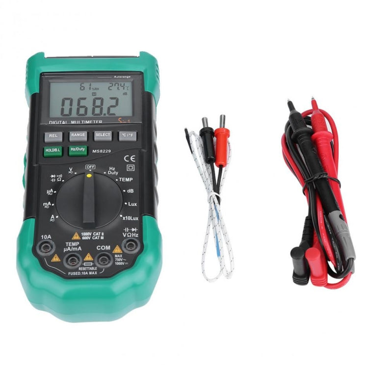 BSIDE MS8229 Digital Multimeter LUX Noise Meter Temperature Humidity Tester - free shipping - PMC TechLife - Order now!
