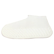 Water-resistant Antiskid Silicone Outdoor Rainboots Shoes Cover, Size: S (25-33)(White)