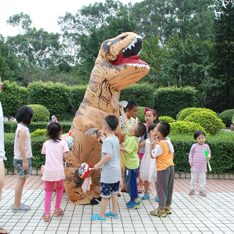 Inflatable Dinosaur Adult Costume Halloween Inflated Dragon Costumes Party Carnival Costume for Women Men(Brown) - Halloween Clothing by PMC TechLife | Online Shopping South Africa | PMC TechLife | Buy Now Pay Later Mobicred