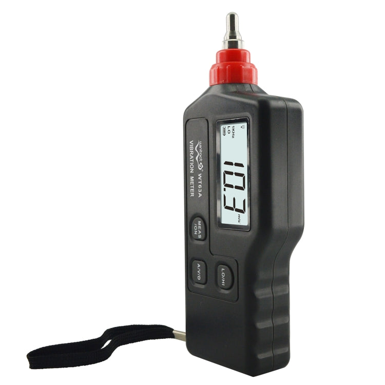 Wintact WT63A Vibration Meter Digital Tester Vibrometer Analyzer Acceleration Velocity(Black Red) - free shipping - PMC TechLife - Order now!