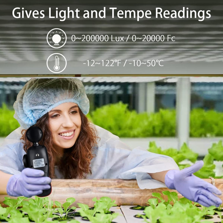 Wintact WT81 Digital Light Lux Meter for Factory / School / House Various Occasion, Range: 0-200,000 Lux (Black) - free shipping - PMC TechLife - Order now!