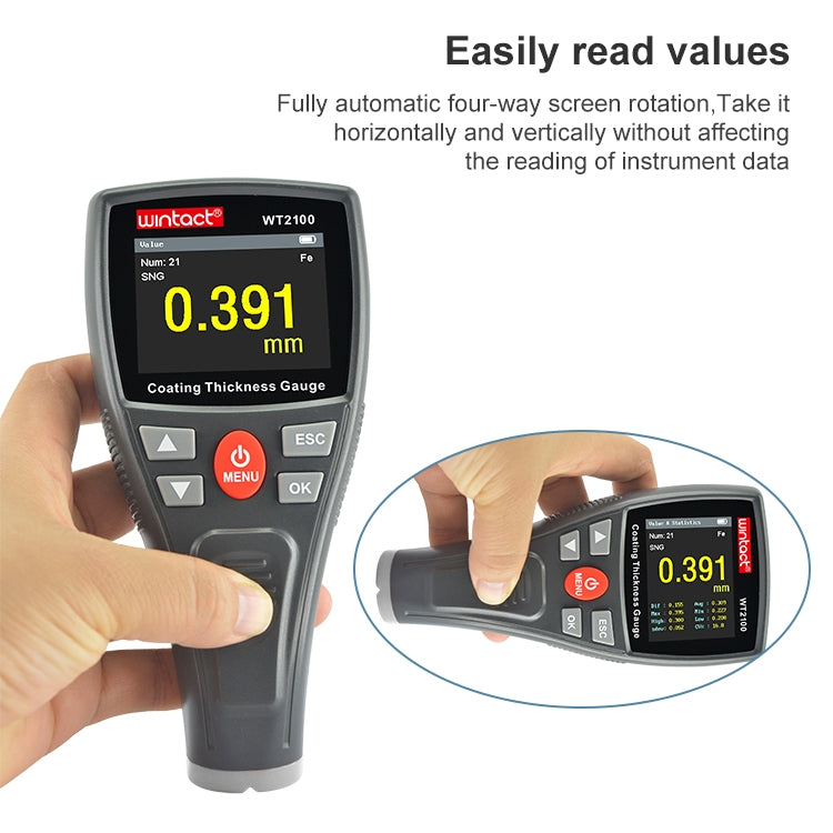 Wintact WT2100 Color Screen Display Coating Thickness Gauge - free shipping - PMC Jewellery - Order now!