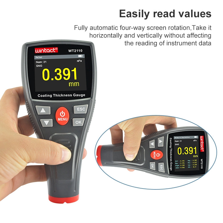 Wintact WT2110 Color Screen Display Coating Thickness Gauge - free shipping - PMC Jewellery - Order now!