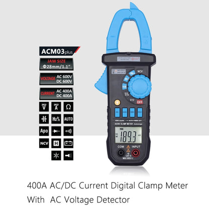 BSIDE ACM03 Plus 400A  AC / DC Clamp Meter - Current & Voltage Tester by BSIDE | Online Shopping South Africa | PMC Jewellery | Buy Now Pay Later Mobicred