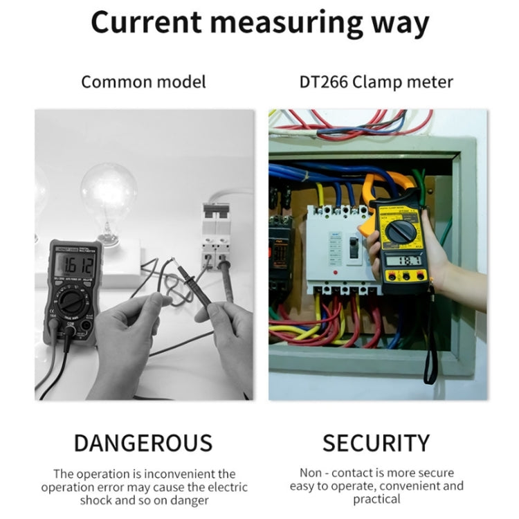 ANENG 266X Automatic High-Precision Clamp Multimeter with Buzzer (Yellow) - free shipping - PMC Jewellery - Order now!