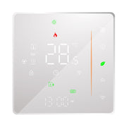 BHT-006GCLW 95-240V AC 5A Smart Home Heating Thermostat for EU Box, Control Boiler Heating with Only Internal Sensor, WiFi (White)