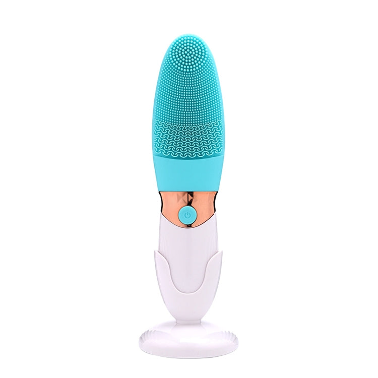 CNaier AE-618 Battery-powered Silicone Acoustic Wave Face Skin Care Electric Facial Cleanser (Blue) - free shipping - PMC TechLife - Order now!