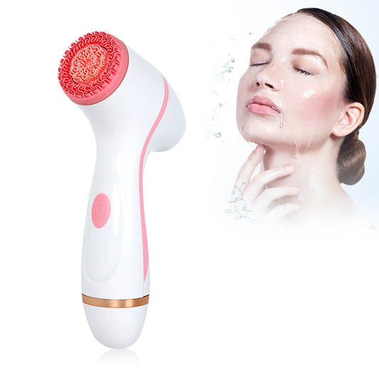 CNaier AE-868 Battery-powered Silicone Ultrasonic Vibration Face Skin Care Electric Facial Cleanser (Pink) - free shipping - PMC Jewellery - Order now!