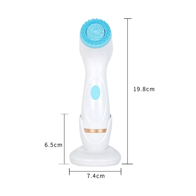 CNaier AE-868 Battery-powered Silicone Ultrasonic Vibration Face Skin Care Electric Facial Cleanser (Pink) - free shipping - PMC Jewellery - Order now!