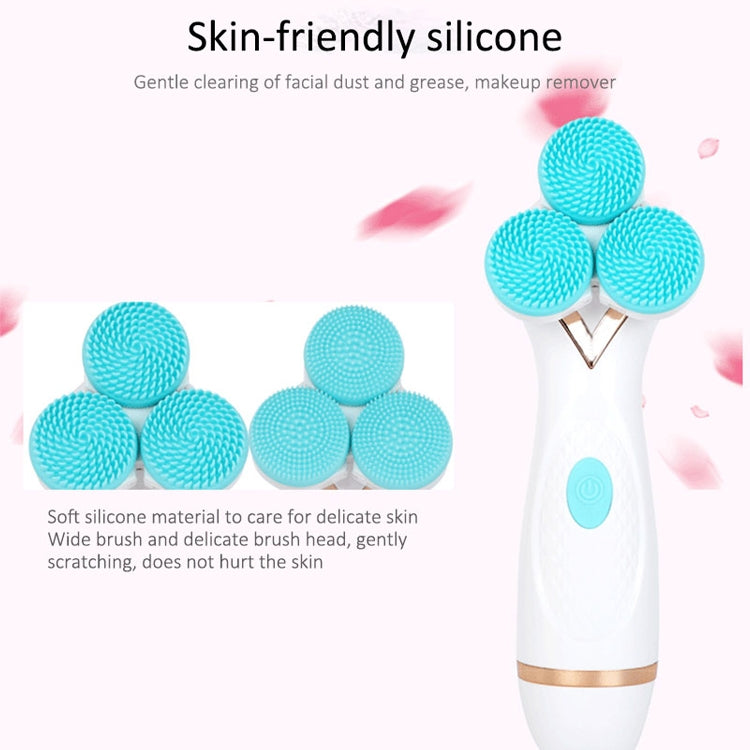 CNaier AE-878 USB Charging Silicone Face Skin Care Electric Facial Cleanser (Pink)