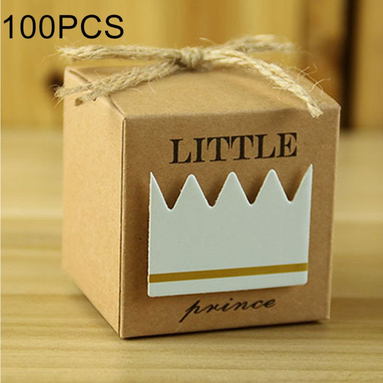 100 PCS European Style Wedding Prince Pattern Sugar Box, Size: 5.3*5.3*5.3cm - free shipping - PMC TechLife - Order now!