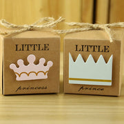 100 PCS European Style Wedding Prince Pattern Sugar Box, Size: 5.3*5.3*5.3cm