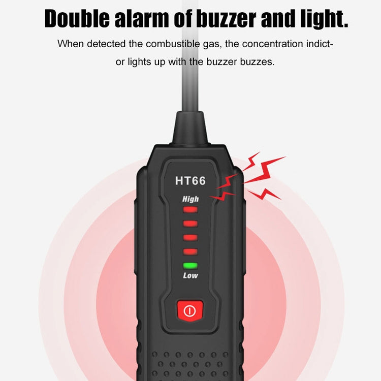 HABOTEST HT66 Combustible Gas Detector Natural Gas Leak Detector