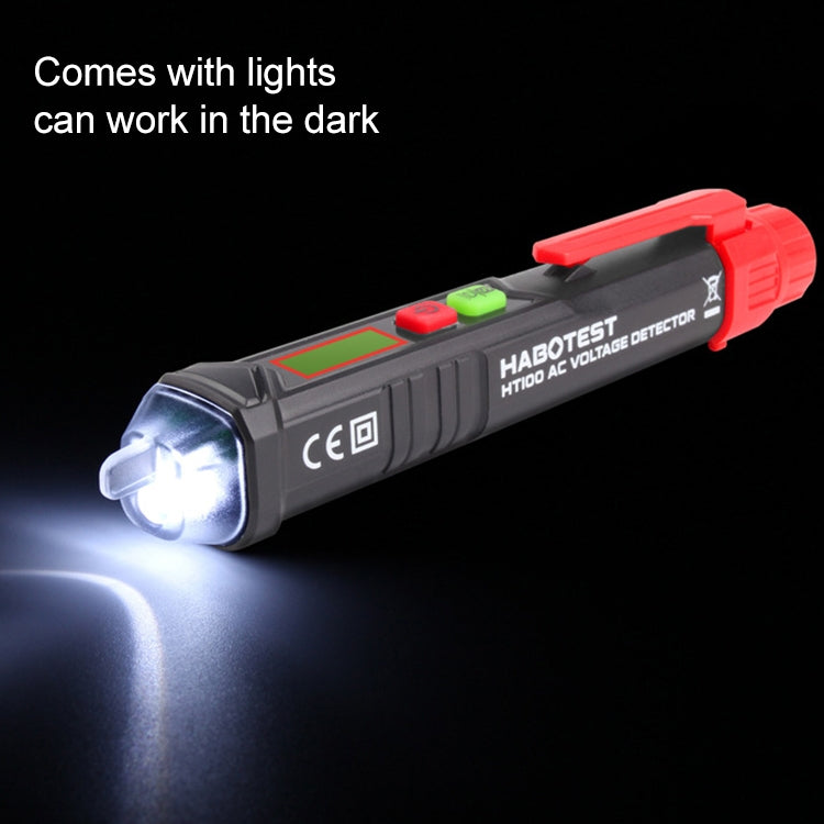 HABOTEST HT100 High-sensitivity LCD Digital Display Sound and Light Alarm Test Pen - Current & Voltage Tester by HABOTEST | Online Shopping South Africa | PMC Jewellery | Buy Now Pay Later Mobicred