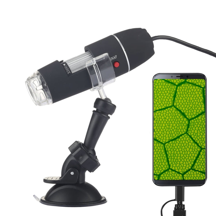 1600X Magnifier HD 0.3MP Image Sensor 2 in 1 USB Digital Microscope with 8 LED & Professional Stand - Digital Microscope by PMC Jewellery | Online Shopping South Africa | PMC Jewellery | Buy Now Pay Later Mobicred