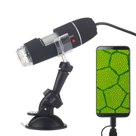 1600X Magnifier HD 0.3MP Image Sensor 2 in 1 USB Digital Microscope with 8 LED & Professional Stand - Digital Microscope by PMC Jewellery | Online Shopping South Africa | PMC Jewellery | Buy Now Pay Later Mobicred