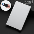 Antimagnetic Stainless Steel PU Business Card Holder Credit Card Case, Size: 10*6.2*0.8cm(Grey) - free shipping - PMC TechLife - Order now!
