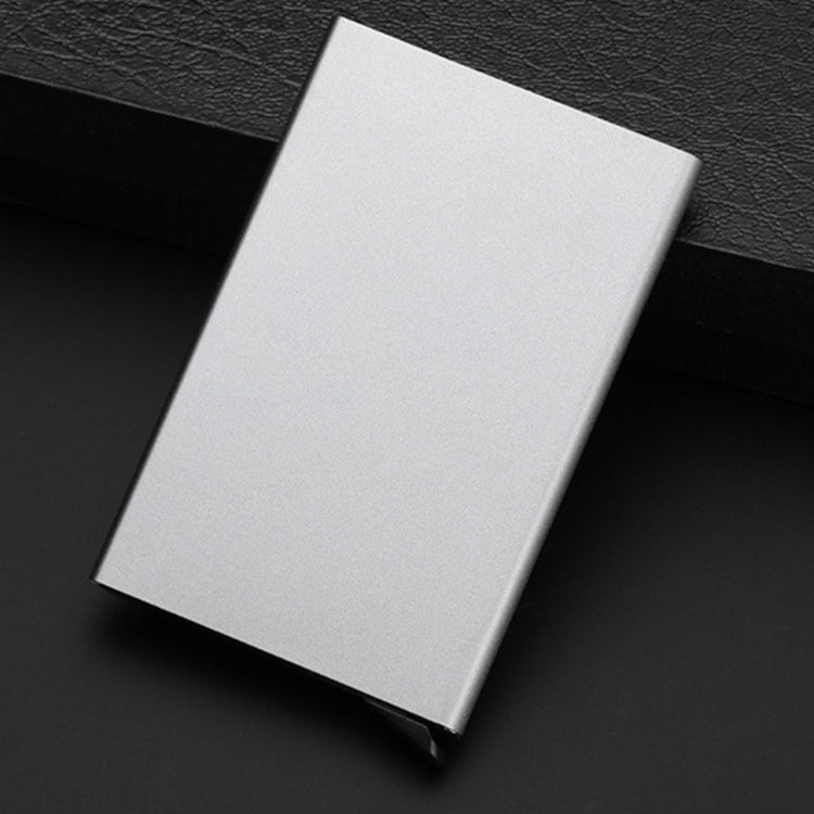 Antimagnetic Stainless Steel PU Business Card Holder Credit Card Case, Size: 10*6.2*0.8cm(Grey) - free shipping - PMC TechLife - Order now!