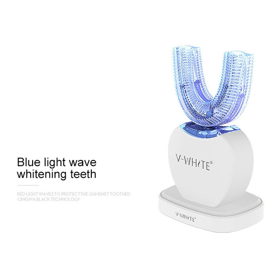 Vwhite 3 Cleaning Modes Silicone Electric Automatic Beauty Tooth Instrument(Pink)
