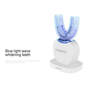 Vwhite 3 Cleaning Modes Silicone Electric Automatic Beauty Tooth Instrument(White)