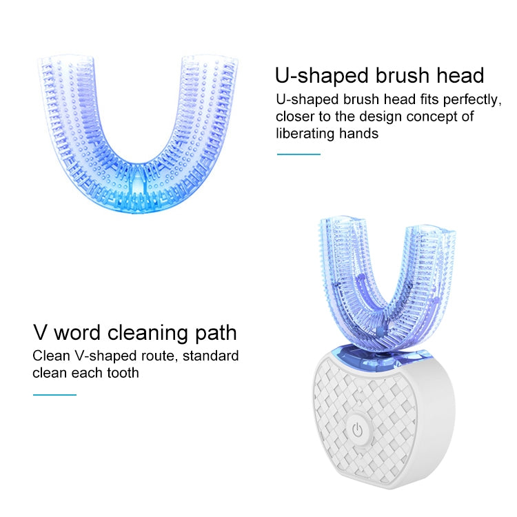 Vwhite 3 Cleaning Modes Silicone Electric Automatic Beauty Tooth Instrument(White) - Teeth Whitening by PMC TechLife | Online Shopping South Africa | PMC TechLife
