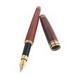 School Office Extra Fine 0.7mm Nib Transparent Piston Wooden Fountain Ink Pen - free shipping - PMC TechLife - Order now!