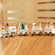 Christmas Dinner Table Decoration, Wooden Trains Children Kindergarten Christmas Decoration Ornaments Gifts (White) - Ornaments by PMC TechLife | Online Shopping South Africa | PMC TechLife