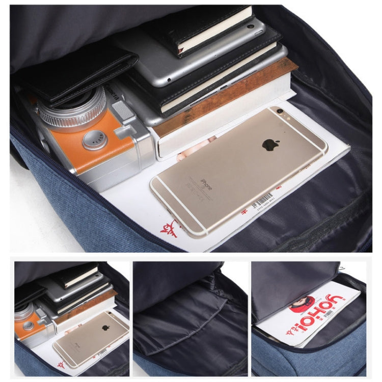 Universal Multi-Function Oxford Cloth Laptop Computer Shoulders Bag Business Backpack Students Bag, Size: 42x30x11cm, For 15.6 inch and Below Macbook, Samsung, Lenovo, Sony, DELL Alienware, CHUWI, ASUS, HP(Black) - Backpack by PMC TechLife | Online Shopping South Africa | PMC TechLife