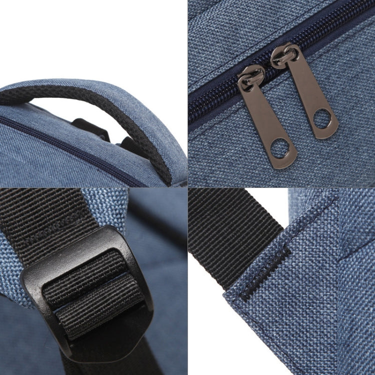 Universal Multi-Function Oxford Cloth Laptop Computer Shoulders Bag Business Backpack Students Bag, Size: 42x30x11cm, For 15.6 inch and Below Macbook, Samsung, Lenovo, Sony, DELL Alienware, CHUWI, ASUS, HP(Blue) - Backpack by PMC TechLife | Online Shopping South Africa | PMC TechLife