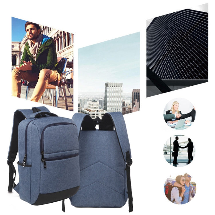 Universal Multi-Function Oxford Cloth Laptop Computer Shoulders Bag Business Backpack Students Bag, Size: 42x30x11cm, For 15.6 inch and Below Macbook, Samsung, Lenovo, Sony, DELL Alienware, CHUWI, ASUS, HP(Blue) - Backpack by PMC TechLife | Online Shopping South Africa | PMC TechLife