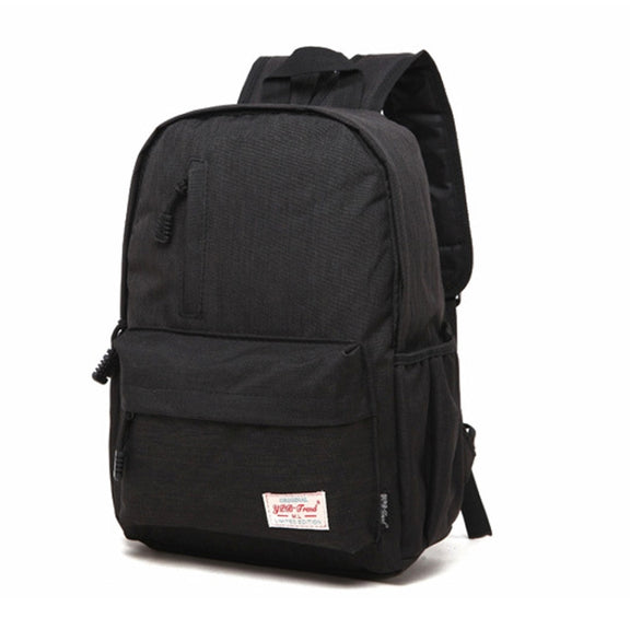 Universal Multi-Function Canvas Laptop Computer Shoulders Bag Leisurely Backpack Students Bag, Big Size: 42x29x13cm, For 15.6 inch and Below Macbook, Samsung, Lenovo, Sony, DELL Alienware, CHUWI, ASUS, HP(Black)