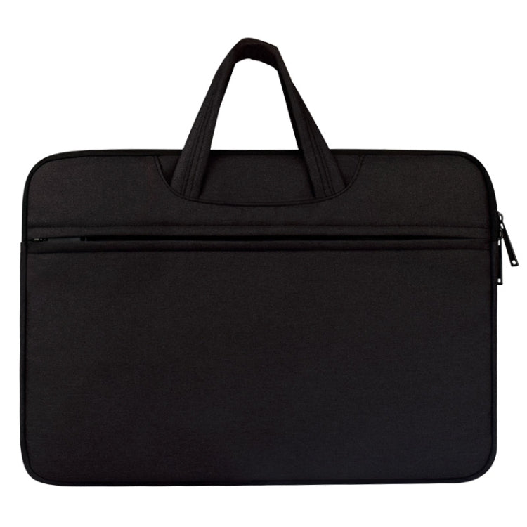 Breathable Wear-resistant Shoulder Handheld Zipper Laptop Bag, For 15.6 inch and Below Macbook, Samsung, Lenovo, Sony, DELL Alienware, CHUWI, ASUS, HP (Black) - 15.6 - 17 inch by PMC TechLife | Online Shopping South Africa | PMC TechLife