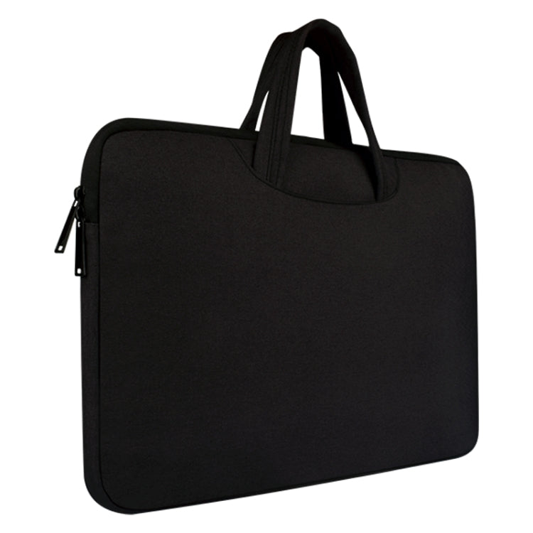 Breathable Wear-resistant Shoulder Handheld Zipper Laptop Bag, For 15.6 inch and Below Macbook, Samsung, Lenovo, Sony, DELL Alienware, CHUWI, ASUS, HP (Black) - 15.6 - 17 inch by PMC TechLife | Online Shopping South Africa | PMC TechLife