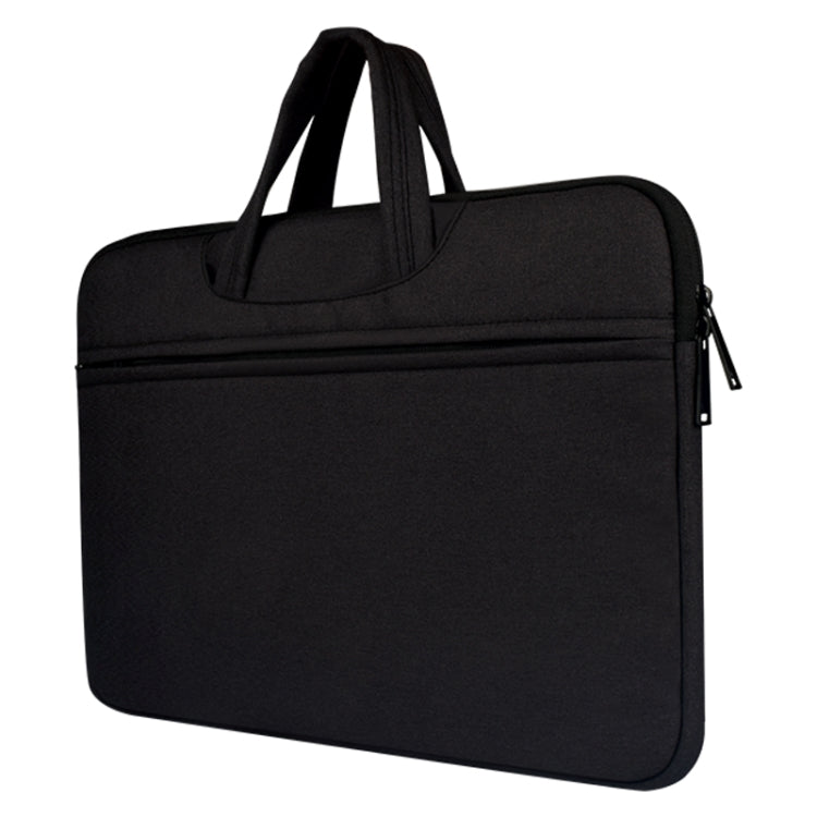 Breathable Wear-resistant Shoulder Handheld Zipper Laptop Bag, For 15.6 inch and Below Macbook, Samsung, Lenovo, Sony, DELL Alienware, CHUWI, ASUS, HP (Black) - 15.6 - 17 inch by PMC TechLife | Online Shopping South Africa | PMC TechLife