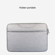 Breathable Wear-resistant Shoulder Handheld Zipper Laptop Bag, For 15.6 inch and Below Macbook, Samsung, Lenovo, Sony, DELL Alienware, CHUWI, ASUS, HP (Black)
