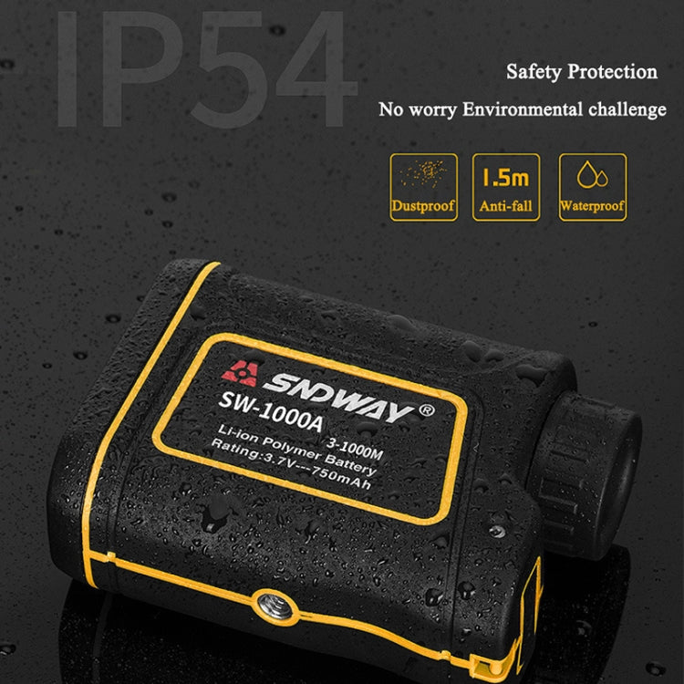 SNDWAY SW1000A Handheld Outdoor Waterproof Telescope Range Finder Distance Measurer, 1000m - free shipping - PMC TechLife - Order now!